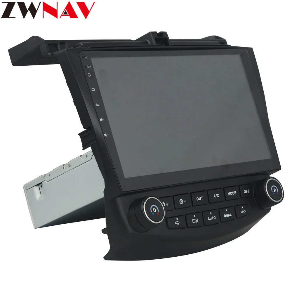 Best 10.1" Android 9 4+64G DSP Car DVD Player GPS navigation For HONDA ACCORD 7 2003-2007 head unit multimedia player tape recorder 12