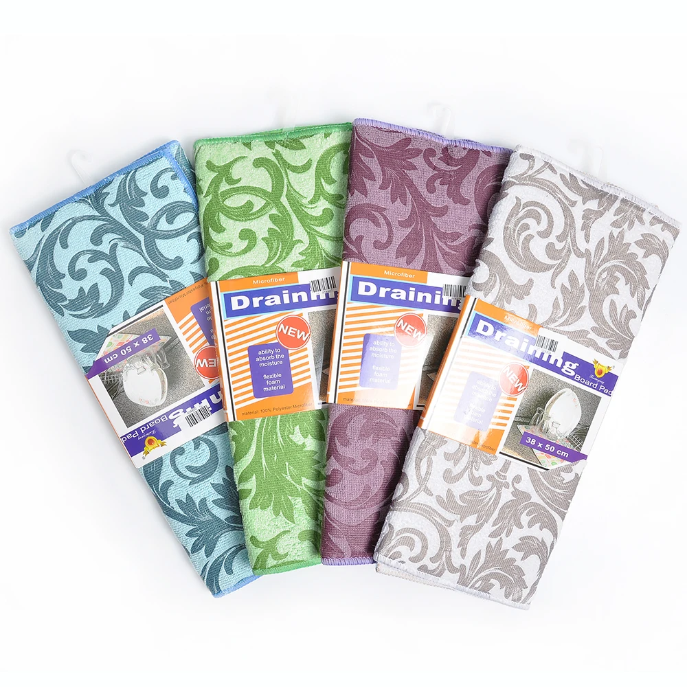 38 x50cm Microfiber Dish Drying Mat For Kitchen Microfiber Cushion Pad