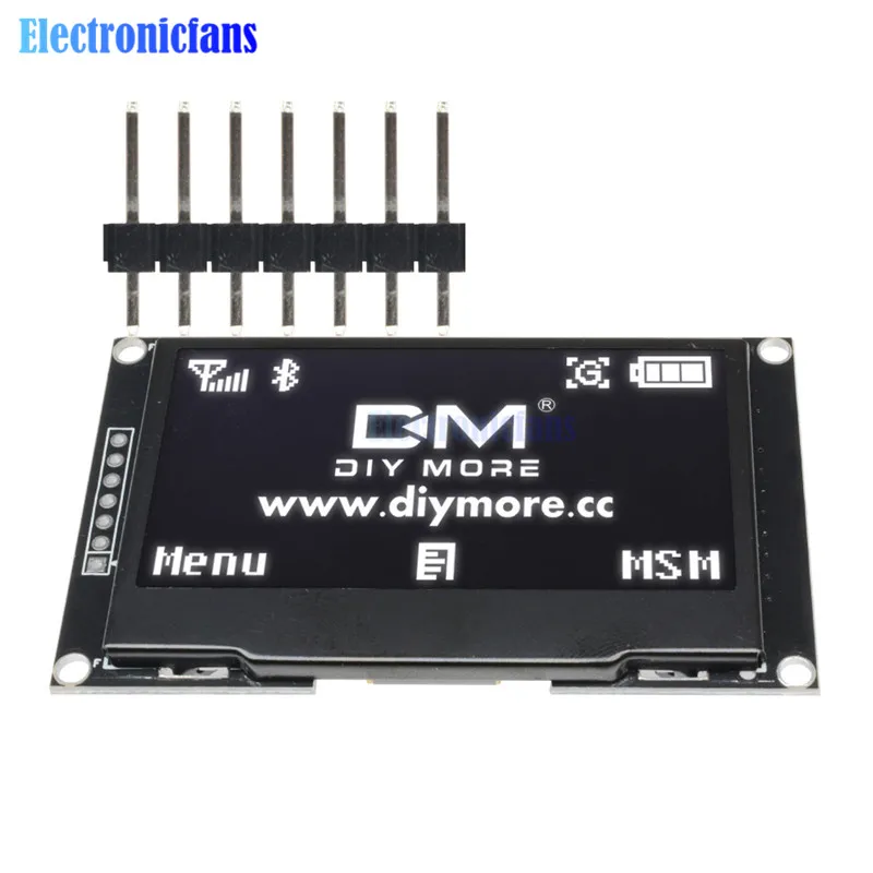 Diymore 2,42 дюймов 2,4" ЖК-экран 128x64 OLED дисплей модуль IIC IEC SPI серийный 12864 OLED дисплей для C51 STM32 SPD0301 белый