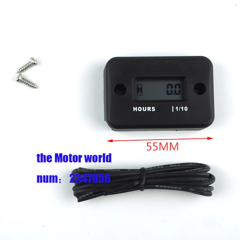

Newest Digital Engine Tach Hour Meter Tachometer Gauge Inductive Display For Motorcycle Motor Marine chainsaw pit bike Boat