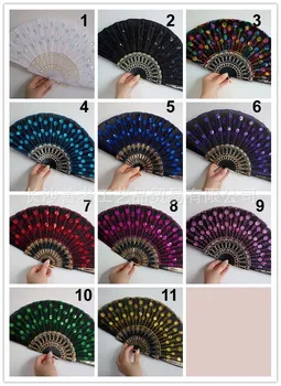 

10 color Yongchun Lace Dance Hand Folding Fan Lace Silk Fan