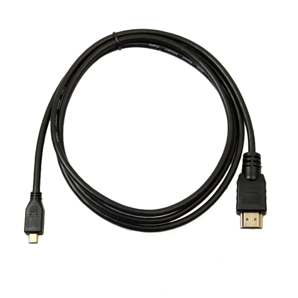 1.8m hdmi cable Gold Micro HDMI To HDMI Cable For GoPro Hero 3 3+ 4