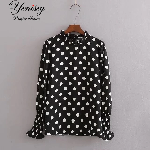 

TZE35 European and American fashion wind blouse