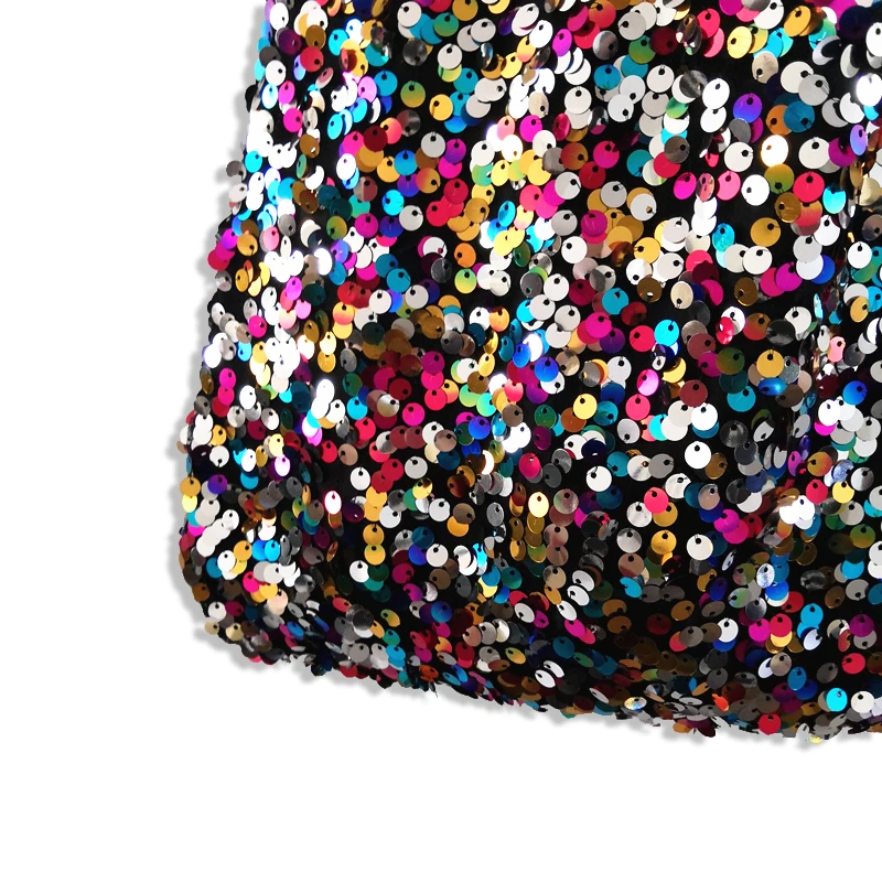 Colorful Mermaid Sequins Hands Bags For Women Rainbow Sequin Beaded Vest Bag Female Casual Wrist Bag Japan Tote Lady