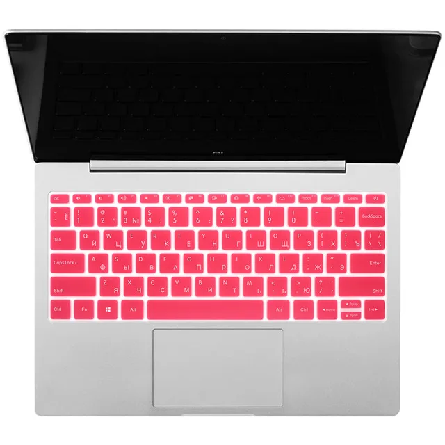 Силиконовый чехол для русской клавиатуры для ноутбука Xiaomi mi Air 13,3 дюймов, Защитная пленка для клавиатуры для Xiao mi 13, синий, серебристый