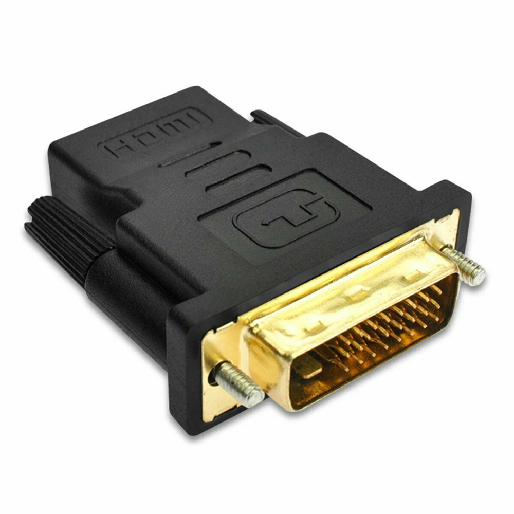 1080P штекер мужской и женский кабель HDMI-DVI конвертер 24k позолоченный DVI 24+ 1 к HDMI адаптер Кабели для HDTV проектор монитор