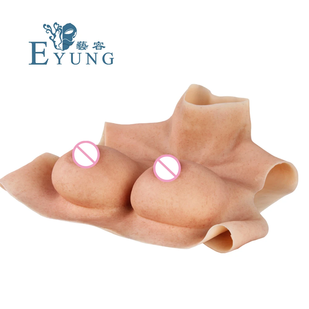 75D Fine makeup Realistic Silicone Breast Forms Artificial Boobs Enhancer Crossdresser chest for man shemale Trandsgender tits