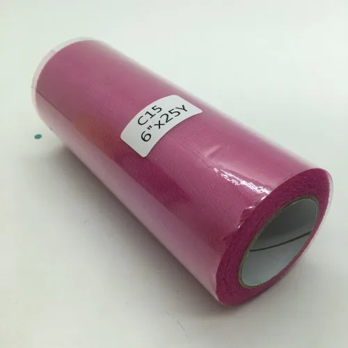 C15 rose Тюль рулон 15 см 25 ярдов свадебное украшение рулон катушка DIY Ткань для юбки-пачки декоративные поделки Рождественские Дети королева юбки(54 цвета - Цвет: C15 rose