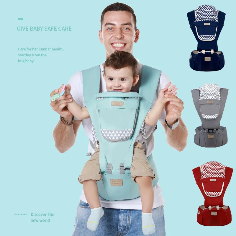 

Baby Carriers Pouch Wrap Baby Carrier Hip seat Organic Cotton Breathable Front Facing Baby Carrier Travel Infant Supplies