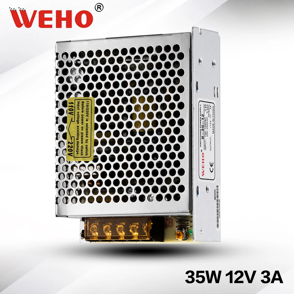 

(S-35-12) IP20 Constant voltage 12v 35w switching model power supply AC TO DC 35w 12v power supply