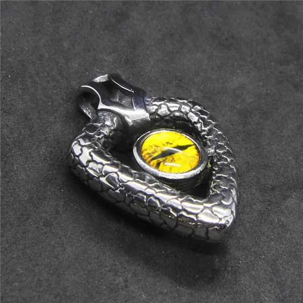 Yellow &amp Red Eyeball Pendant 316 Stainless Steel Fashion New | Украшения и аксессуары