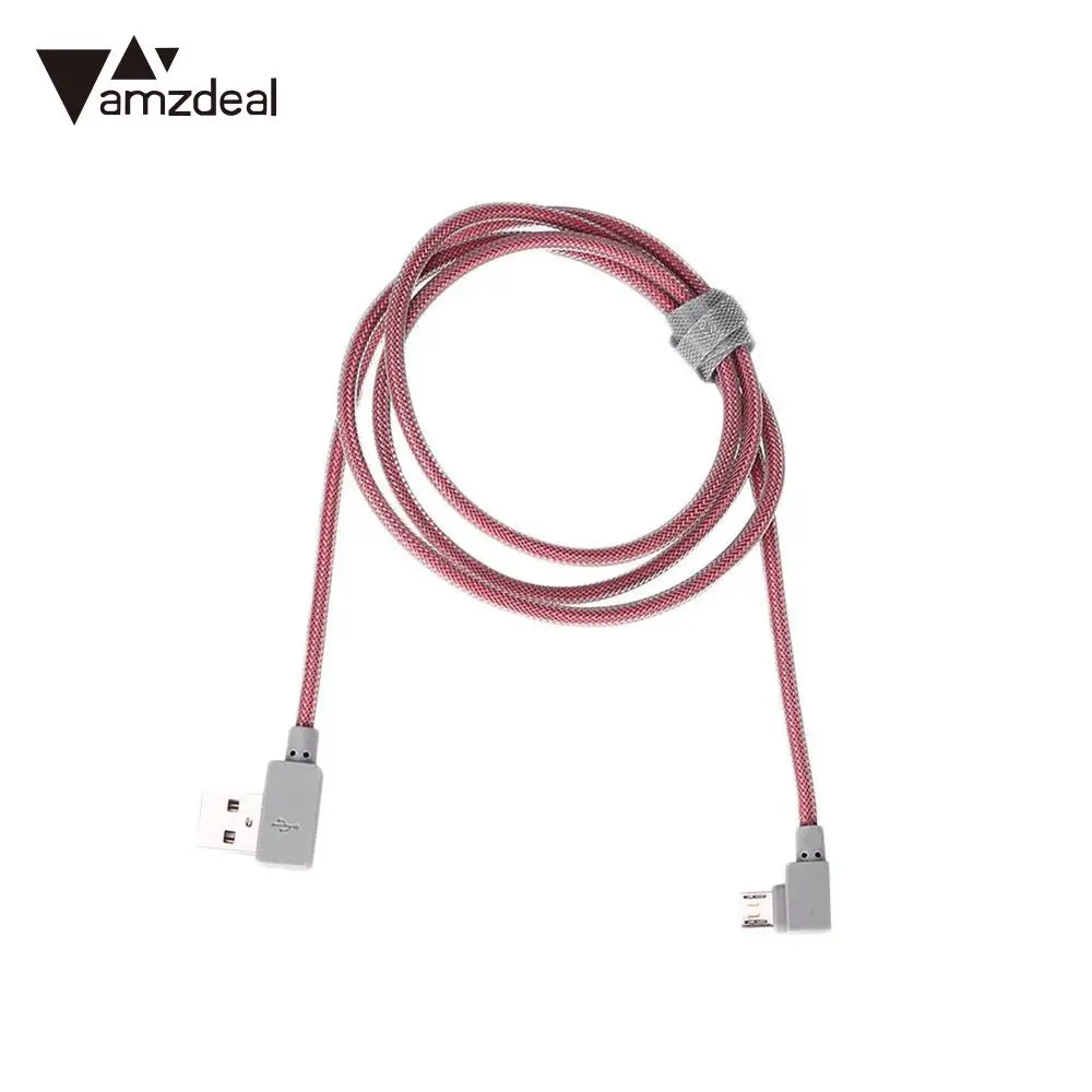 Amzdeal 1 м высокоскоростной нейлоновый Micro 5 Pin USB порт штекер данных кабель для