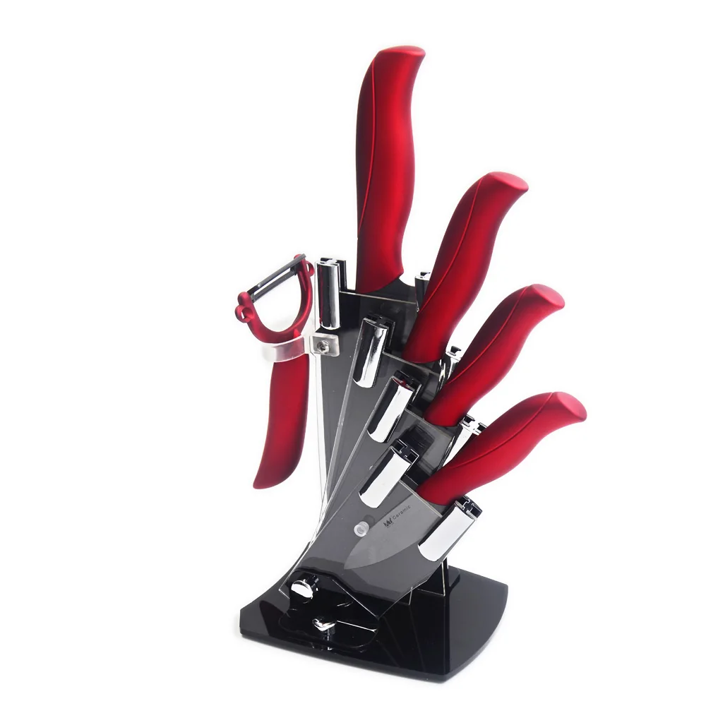 High Quality Ceramic Knives Set 3 4 5 6 Inch Knives With Peeler And Knife Holder