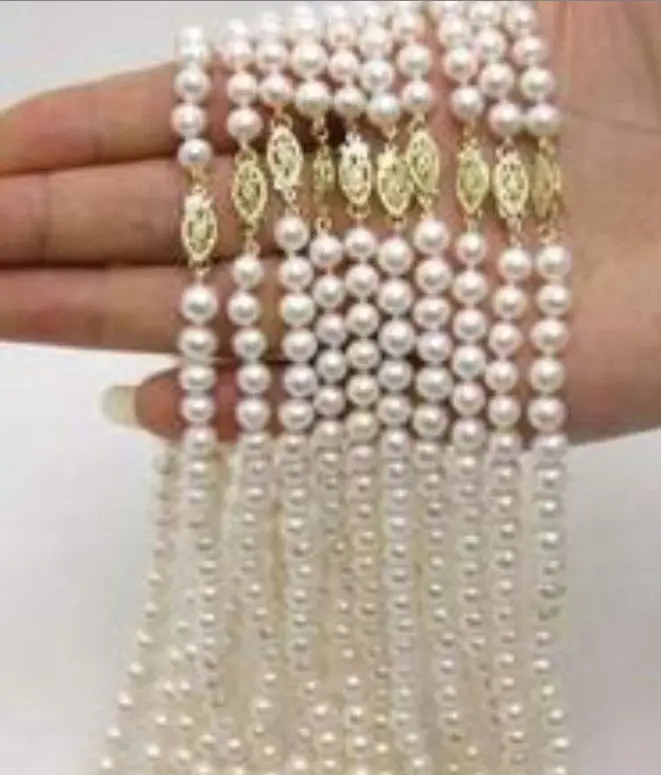 

wholesale 10pc 6-7MM Akoya Cultured Pearl Necklace 17