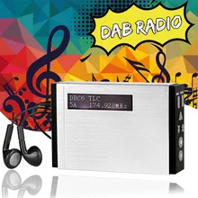 Портативный DAB+ цифровой приемник DAB FM радио 5EQ бас колонки предустановленный музыкальный плеер W/наушники для наружного пожилых подарок на день рождения