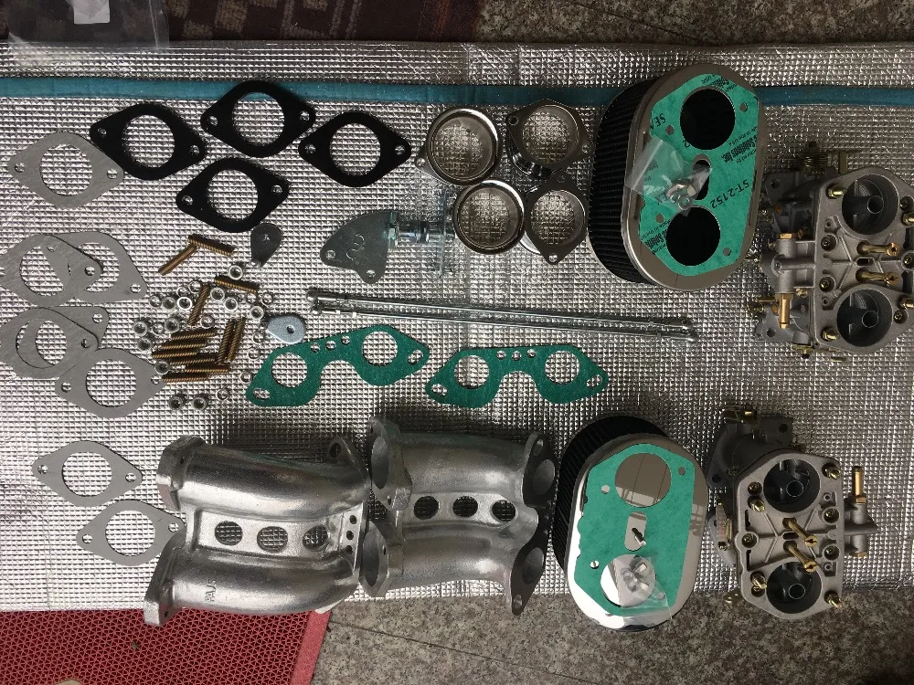 

SherryBerg carburettor FAJS carb conversion kit 40IDF for Porsche 356 912 Weber dellorto carburetor EMPI included all you see
