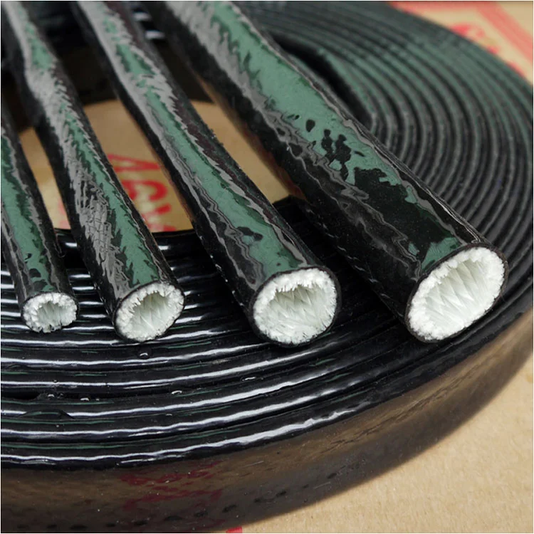 Thickening Fire Proof Tube ID 10mm Silicone Fiberglass Cable Sleeve High Temperature Oil Resistant Insulated Wire Protect Pipe