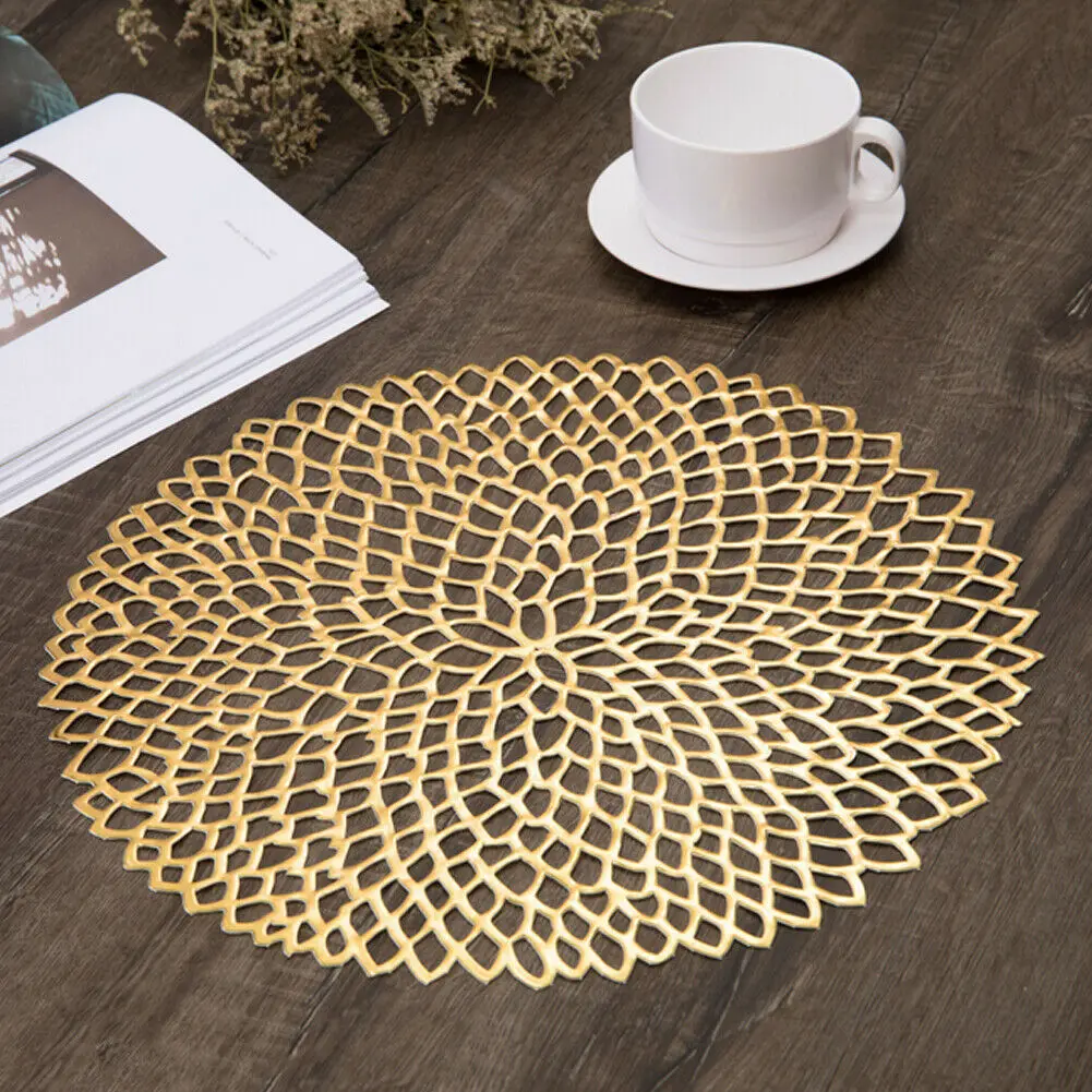 Round Coaster Insulation Table Mats Pads Plastic Table Placemat
