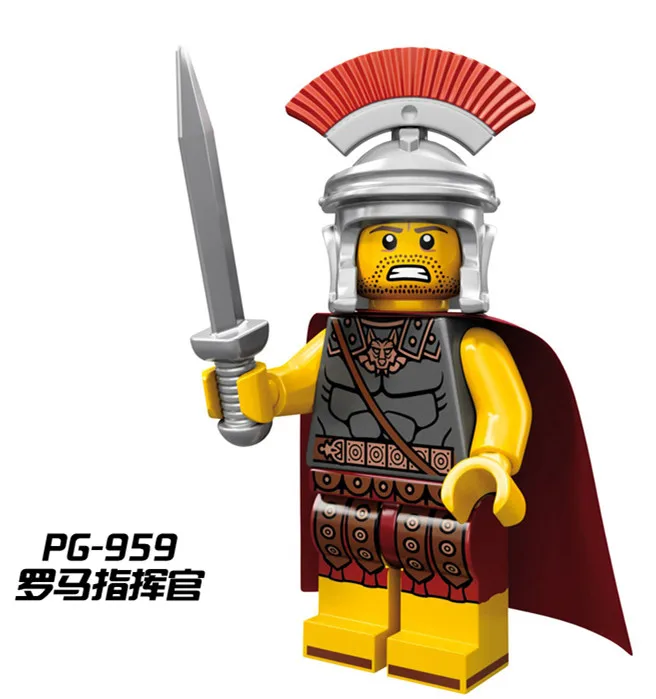 

400pcs POGO PG959 The Roman commander Hero building blocks bricks Action Best Gift Baby Toys