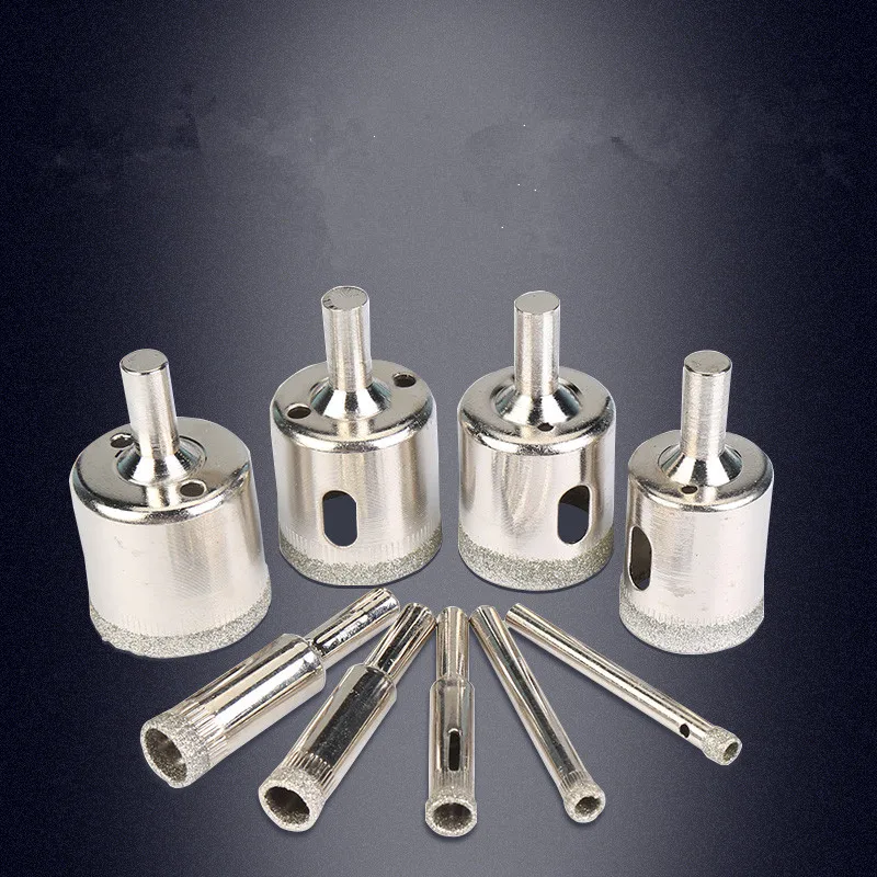30 60MM Diamond Coated Core Hole Saw Drill Bit Set Tools For Tiles