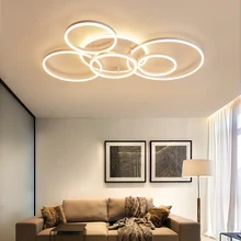 Модель Circel, светодиодный потолочный светильник для гостиной, спальни, кабинета, домашнего освещения, светодиодный потолочный светильник, люстра, AC100-265V