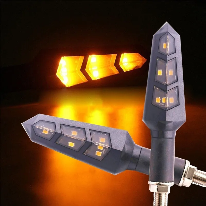 4 шт. 6LED Универсальный мотоциклетный светильник с сигналом поворота s мигающий