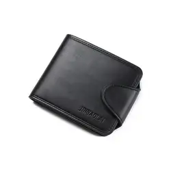 Модные Для мужчин двойные кожа HASP бумажник Бизнес ID держатель кредитной карты клатч портмоне сумка однотонные Стиль порте Монне