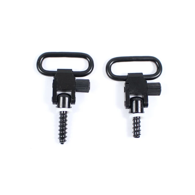 US $3.18 2pcs Quick Detach Sling Swivels Stud 1'' Hunting Accessories Kit For Gun Rifle Hunting W/Screws Sli