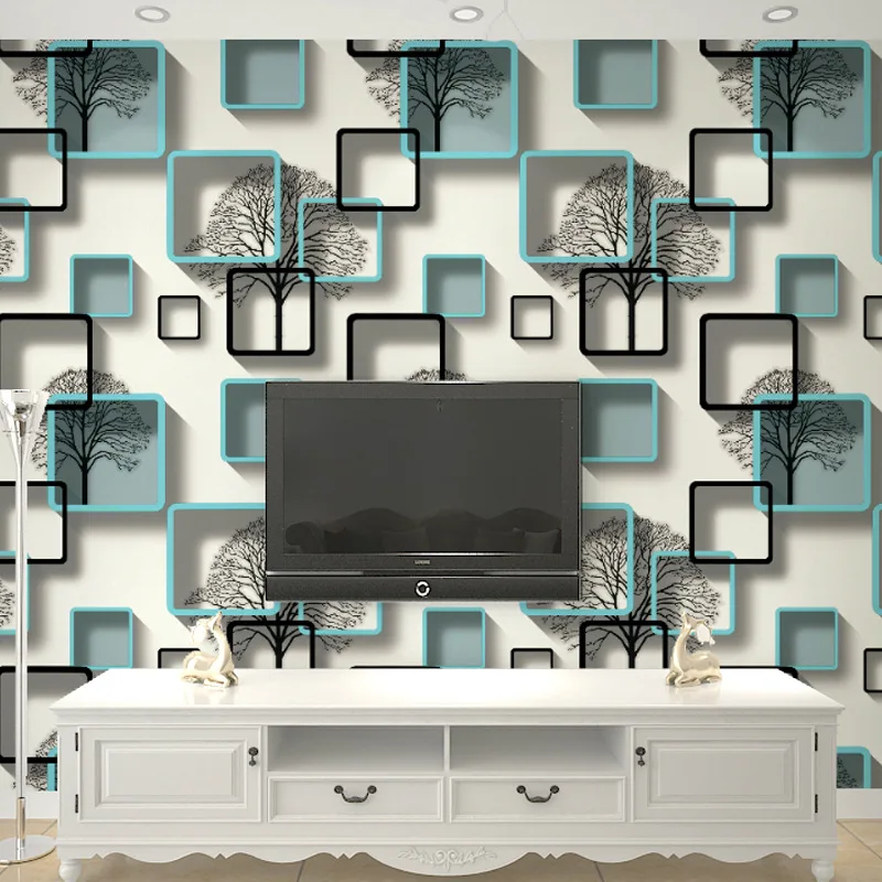 Черно-белые 3d абстрактные обои для стен домашний декор спальня гостиная 10 м рулон