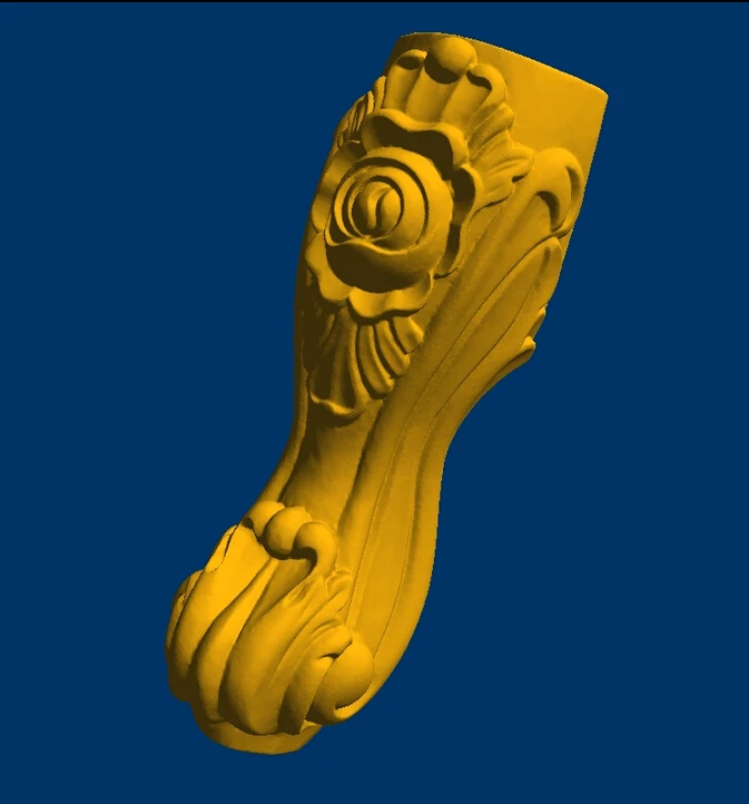 3D модель STL рельеф с ЧПУ скульптура Западный Средний стол ноги мебель нога 10|3d model