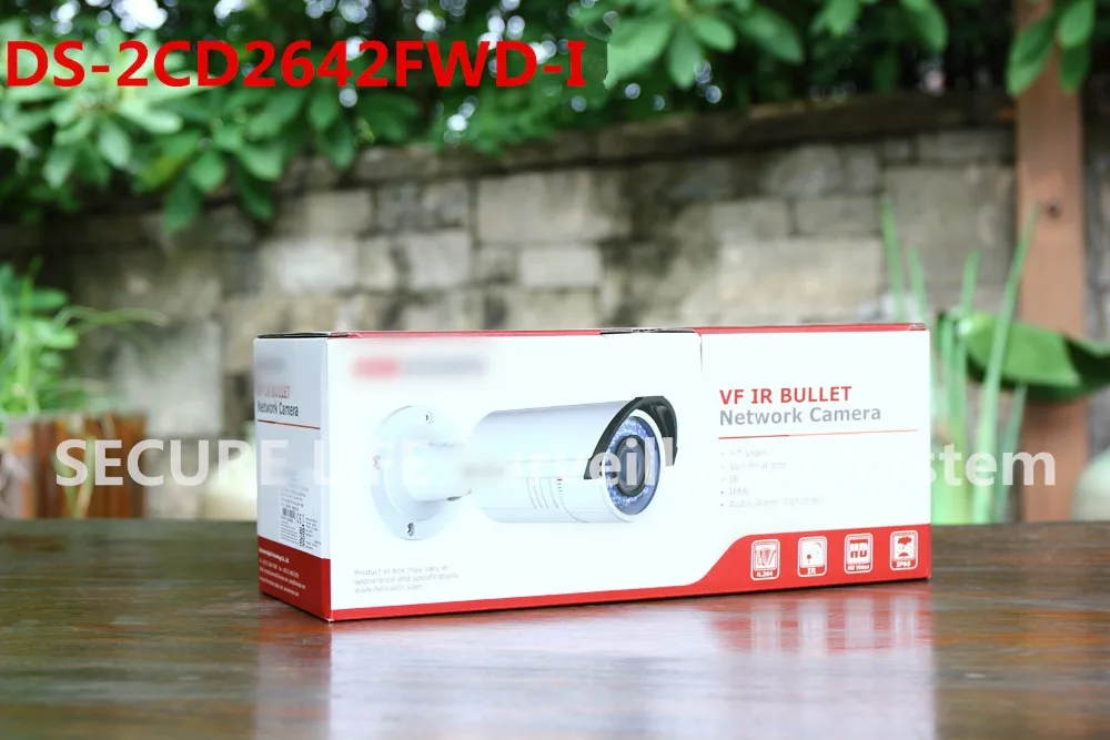 

Free shipping DS-2CD2642FWD-I English version 4MP WDR Bullet Network ip cctv Camera Vari-focal lens POE H.264+