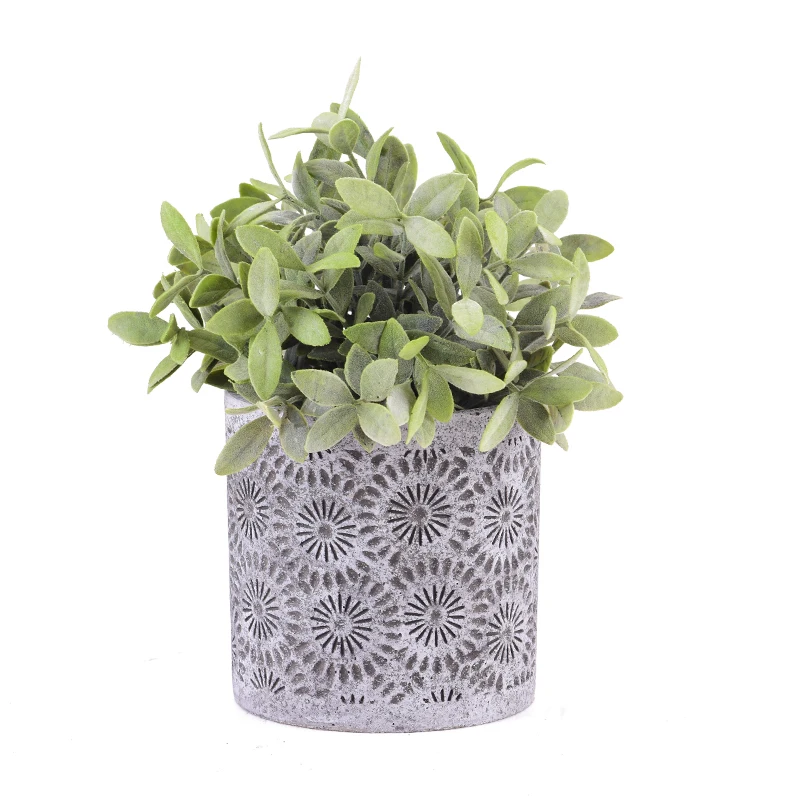 

Creative concrete flowerpot silica gel mold cement garden flowerpot mold
