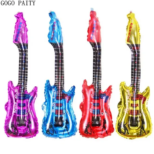 GOGO PAITY 1pcs Free shipping new guitar foil balloon toys for children birthday party decoration balloon wholesale