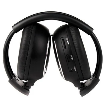 

TTKK Hot 1 pcs/2 pcs Double Infrared Stereo Wireless Earphone Headphone Headset IR Car DVD Player Black