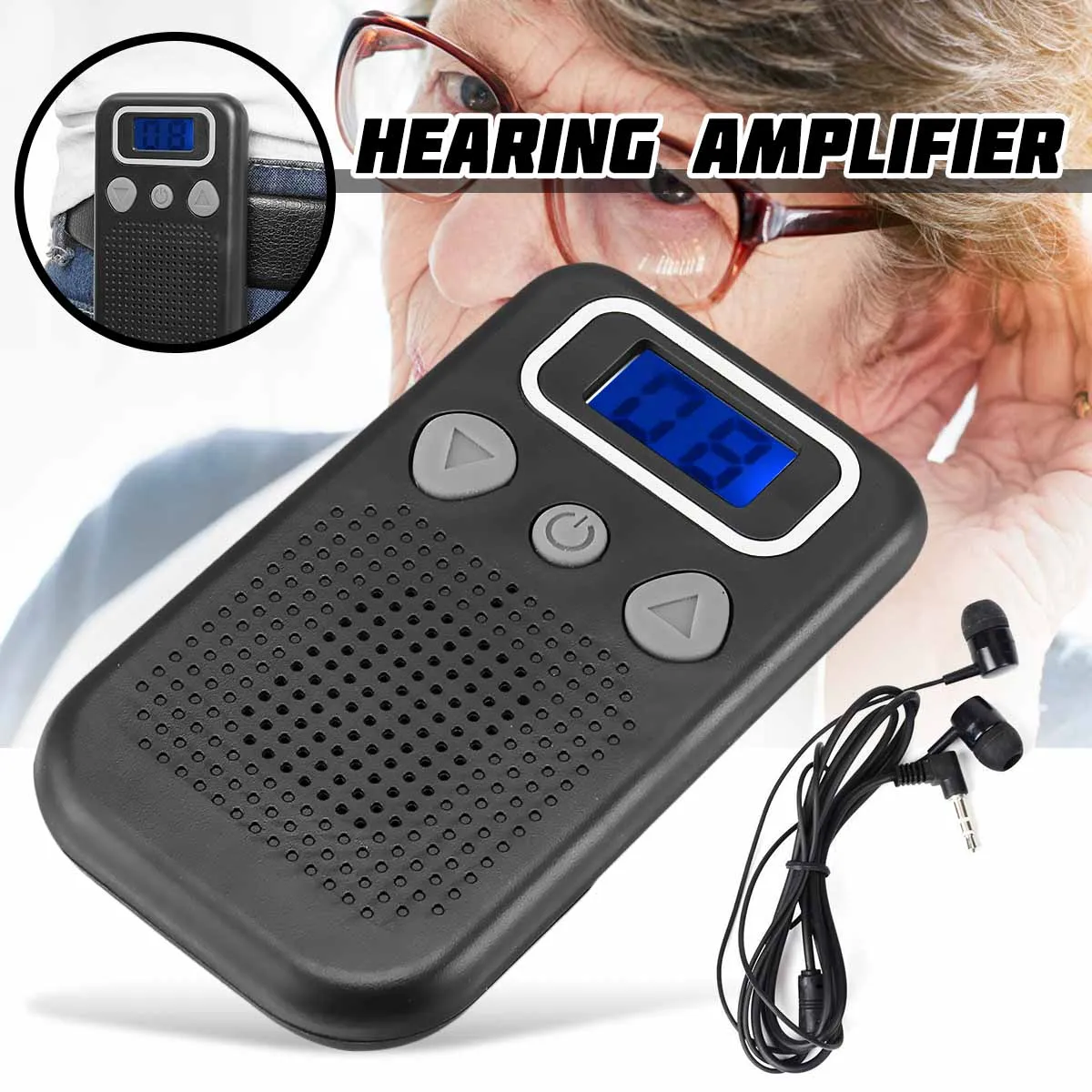 Online Persönliche Ohr Hörgerät Gerät Booster Sound Hören Verstärker Digital FM Radio