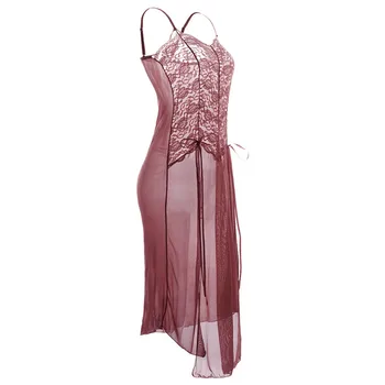 

S M L XL XXL 3XL 5XL 6XL Erotic Sexy Costumes Babydoll Dress Woman Long Sexy Lace Lingerie Plus Size Erotic Gown 8166