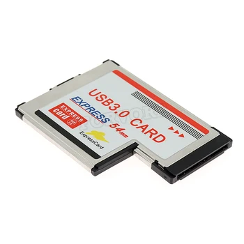 

Express Card Expresscard 54mm to 2-Port Dual USB 3.0 USB3.0 Hub Converter Adapter Card w/ DC 5Gbps For Laotop Notebook PC