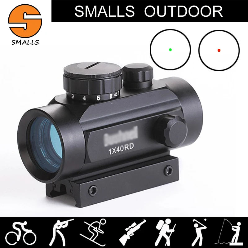 Ar 15 Tactical hunting Airsoft 1X40 Red DOT Reflex Sight Red Green DOT