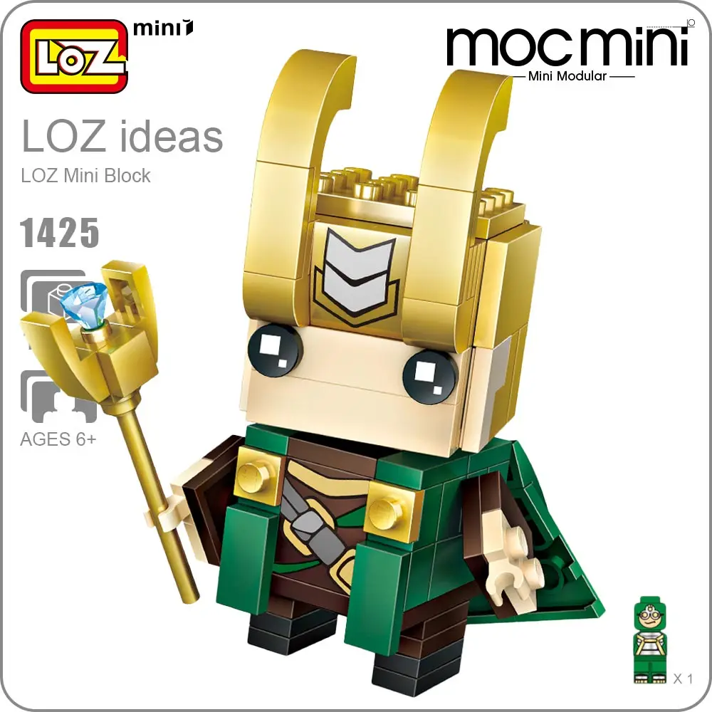 LOZ Mini Blocks Super Heroes Toys Action Figure Figurine Small Bricks