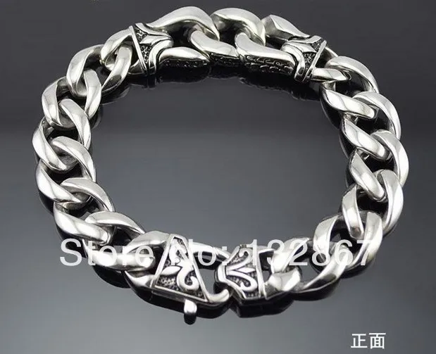 316l Stainless Steel Huge Silver Fleur De Lis Shield Curb Bracelet 316l Stainless Steel Huge Silver Fleur De Lis Shield Curb Bracelet Chain Boy Men Jewelry In Link Bracelets From Accessories On
