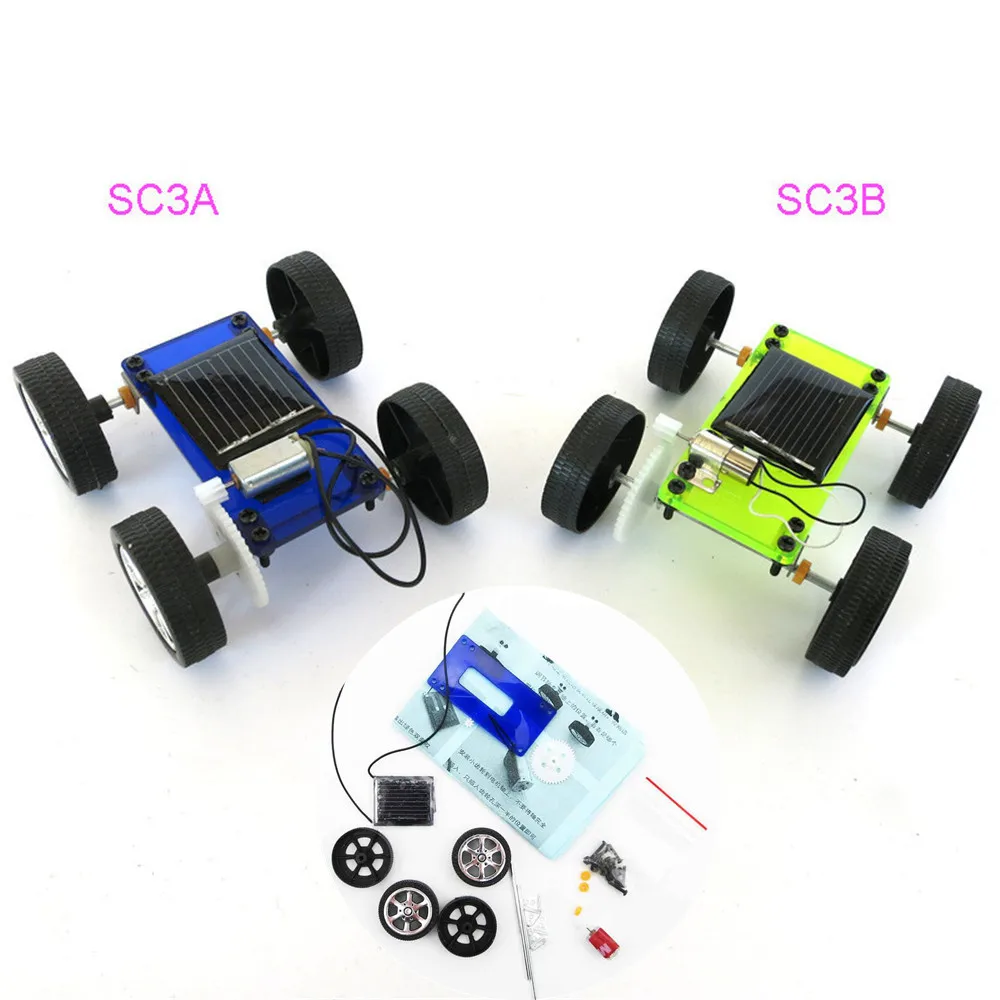 Us 184 15 Offhot 1 Pcs Diy Solar Power Mini Powered Toy Car Kit Robot Moving Racer Children Educational Gadget Hobby Funny Solar Car W508 In Solar