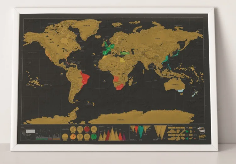 Scrachmaps Делюкс стираемая карта мира, Скретч Карта мира, персонализированная карта для путешествий, Скретч Карта, украшение для дома, наклейки на стену