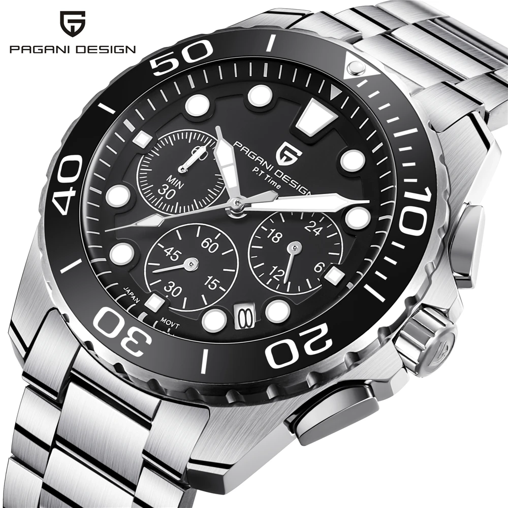 

PAGANI DESIGN Top Luxury brand Men quartz watch stainless steel waterproof watch quartz watch mens watches top brand luxury