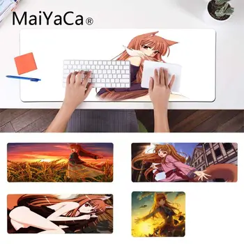 

MaiYaCa Funny Spice and Wolf Holo Beauty Anime Girls gamer play mats Mousepad Large Lockedge Mouse pad PC Computer mat