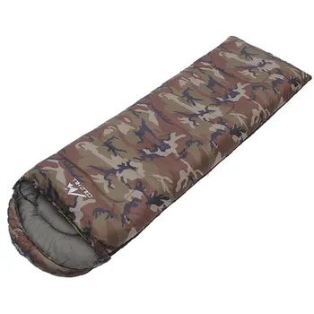 

Cotton Envelope Sleeping Bag Hat Type Outdoor Camping Hiking Noon Break Waterproof Travel Camouflage Adult Sleeping Bag S569