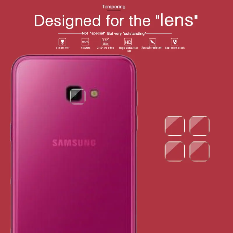 Закаленное стекло для объектива камеры Samsung GALAXY J4 J6 PLUS J2 Pro J3 J7 2018 Core Duo Max Prime