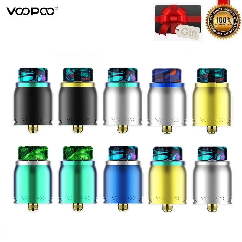 

Original Voopoo Pericles 24.2mm RDA Vape Tank Electronic Cigarettes Atomizer Fit VOOPOO 157W Drag Box Mod Airflow Adjustable