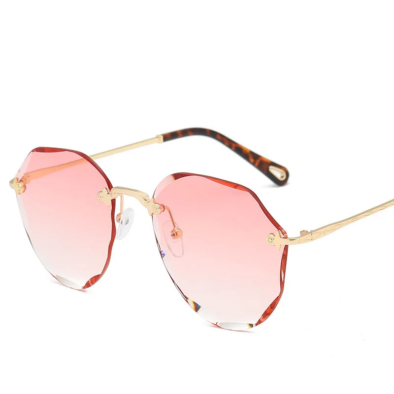 MOLNIYA, новые солнцезащитные очки для женщин, пилот, без оправы, алмазная резка, океанские линзы, фирменный дизайн, модные солнцезащитные очки для мужчин - Цвет линз: 2