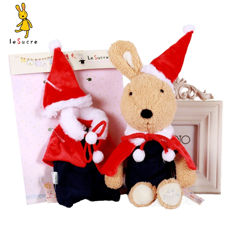 Рождественский стиль INS плюшевые куклы одежда мягкие Животные Плюшевый Кролик Кукла Одежда для см 30 см куклы