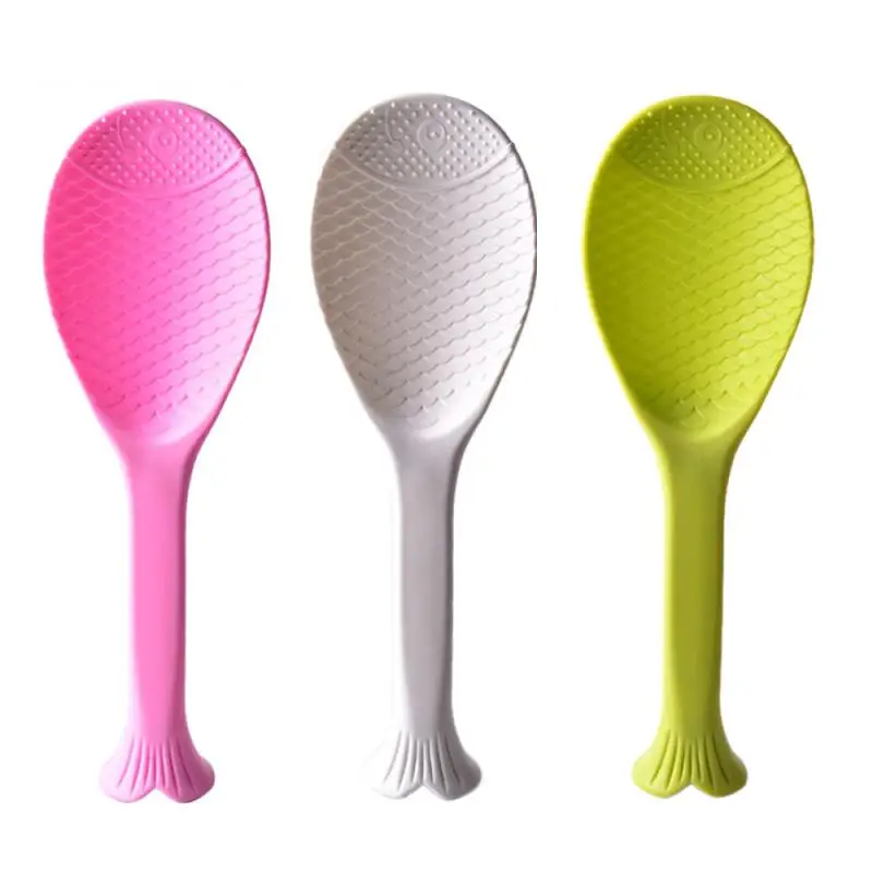 

2017 Rice Paddle Creative Cute Kitchen Supply Small Fish-Shaped Non-Stick Stand Type Happy Sale 17JUN5 cozinha cozinha